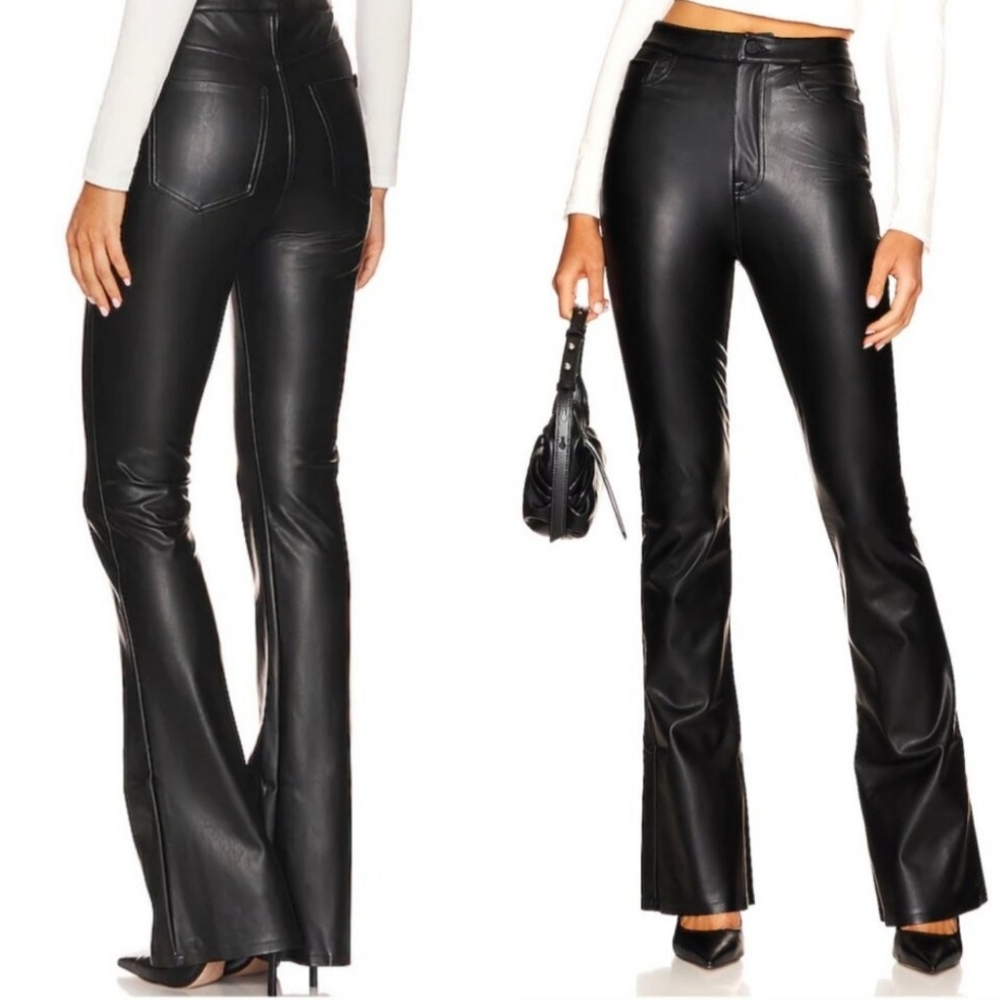 7 For All Mankind Bootcut Faux Leather Pants Size 28